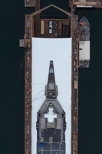 San Diego Marine Ship Aerial