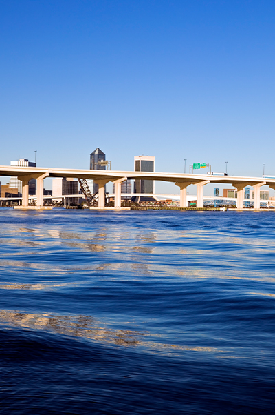 Jacksonville downtown near water